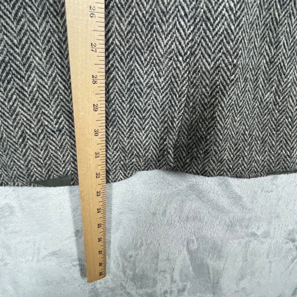 Harris Tweed Mens Grey Herringbone Scottish Wool Blazer Sport Coat 42L USA - Picture 9 of 11